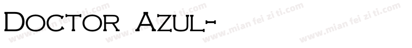 Doctor Azul字体转换